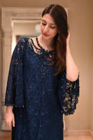 Teal Lace Crystal with Pants
