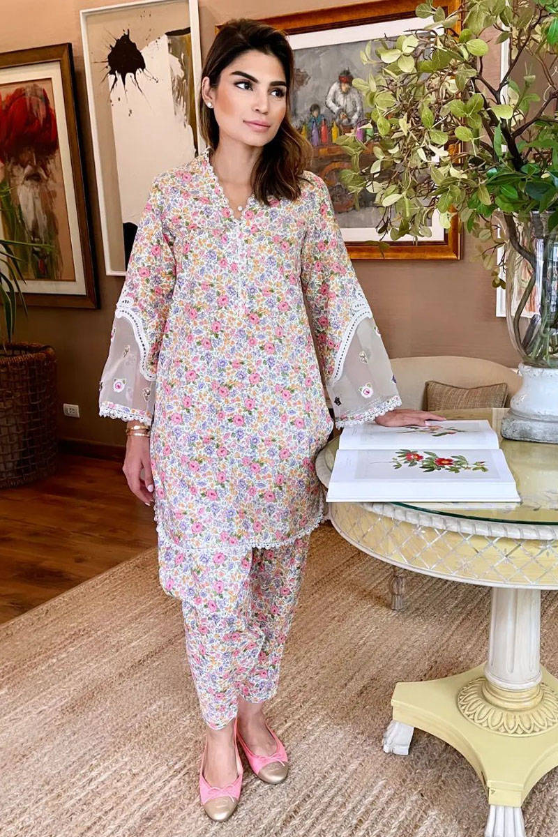 Dainty Floral (Basic) With Shalwar
