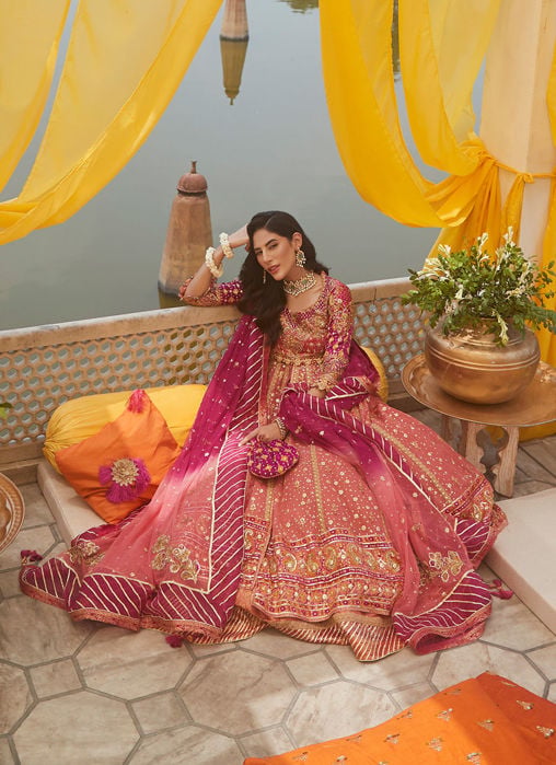 Shehrbano Rose Gold Lehnga Choli