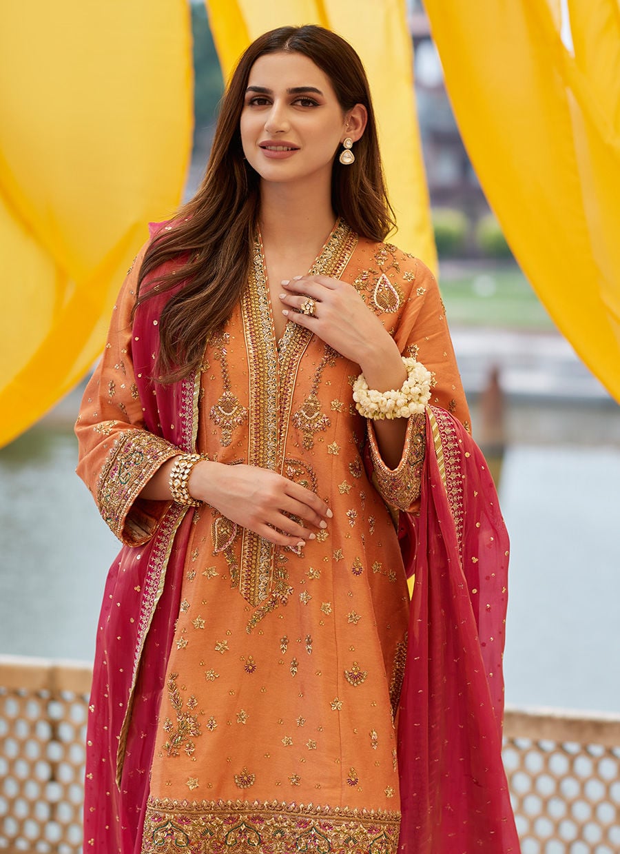 Zahra Coral A Line Kurta