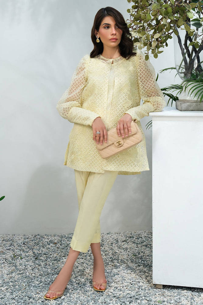 Lemon Rose Jacket With Pants