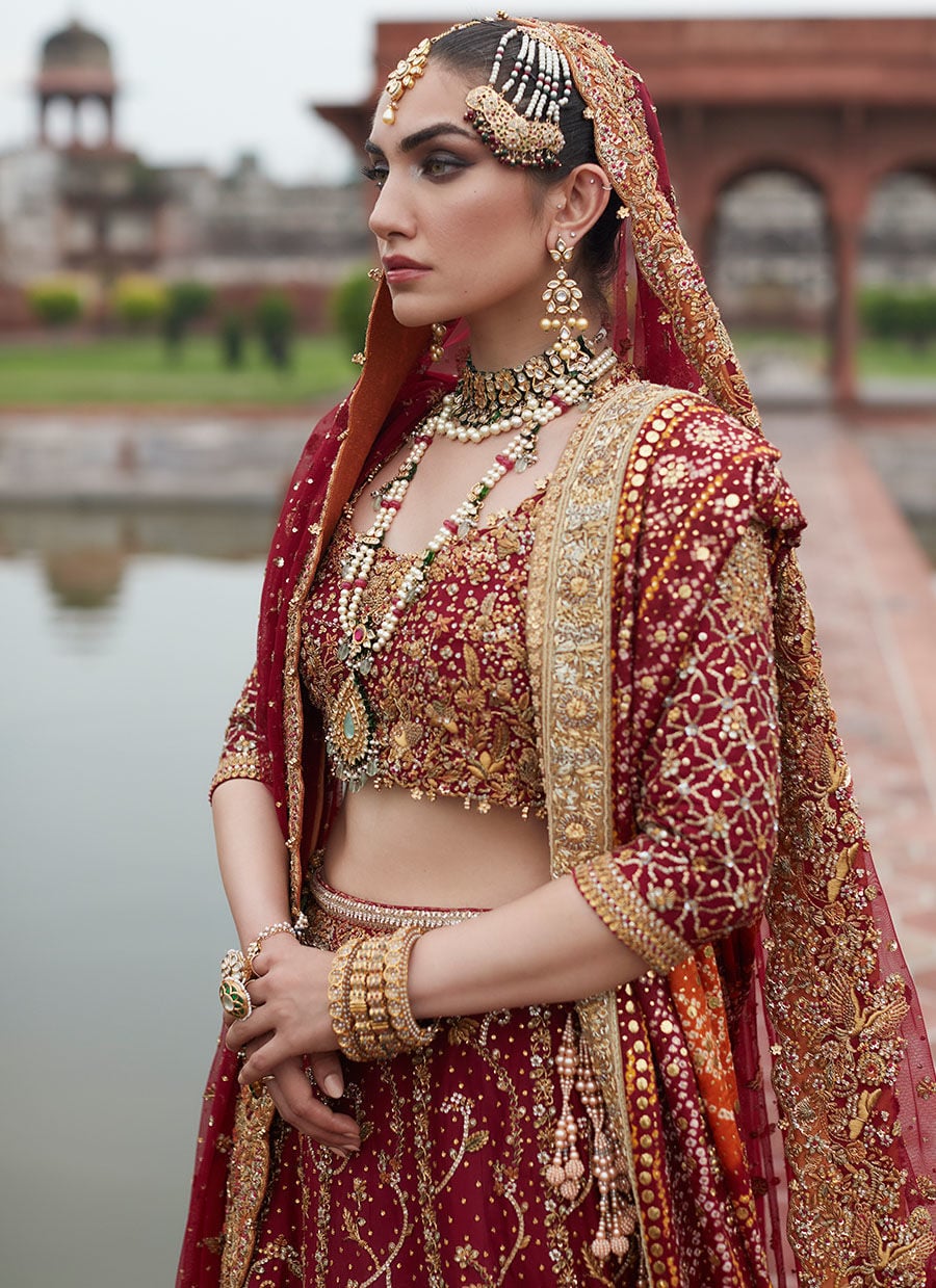 Dia Crimson Lehnga Choli Bridal