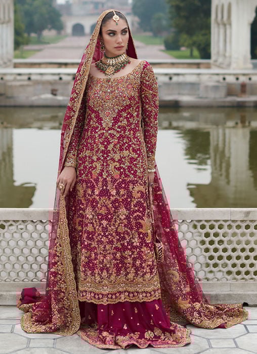 Dia Crimson Lehnga Choli Bridal