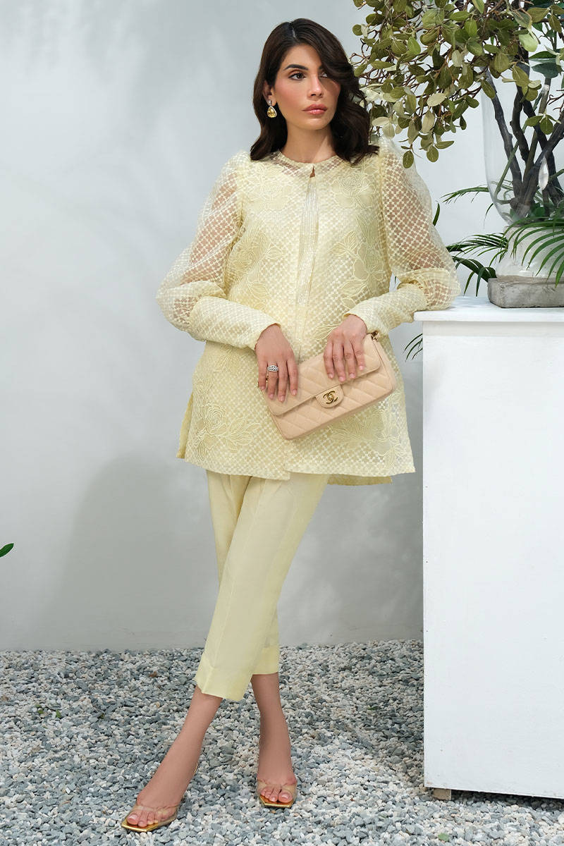 Lemon Rose Jacket With Pants