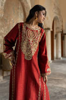 Rust Gotta With Pant And Dupatta