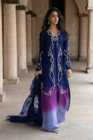 Midnight Ombre Silk With Pants