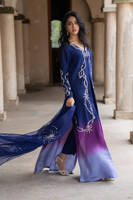 Midnight Ombre Silk With Pants