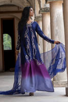 Midnight Ombre Silk With Pants