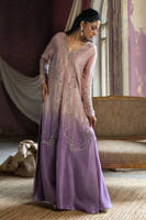 Lilac Ombre Silk With Pants