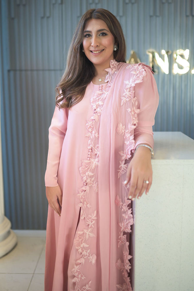Amelia - Pink with Modern Styling | Ansab Jahangir