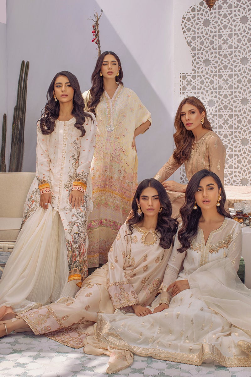 Organza Oasis Shirt and Dupatta