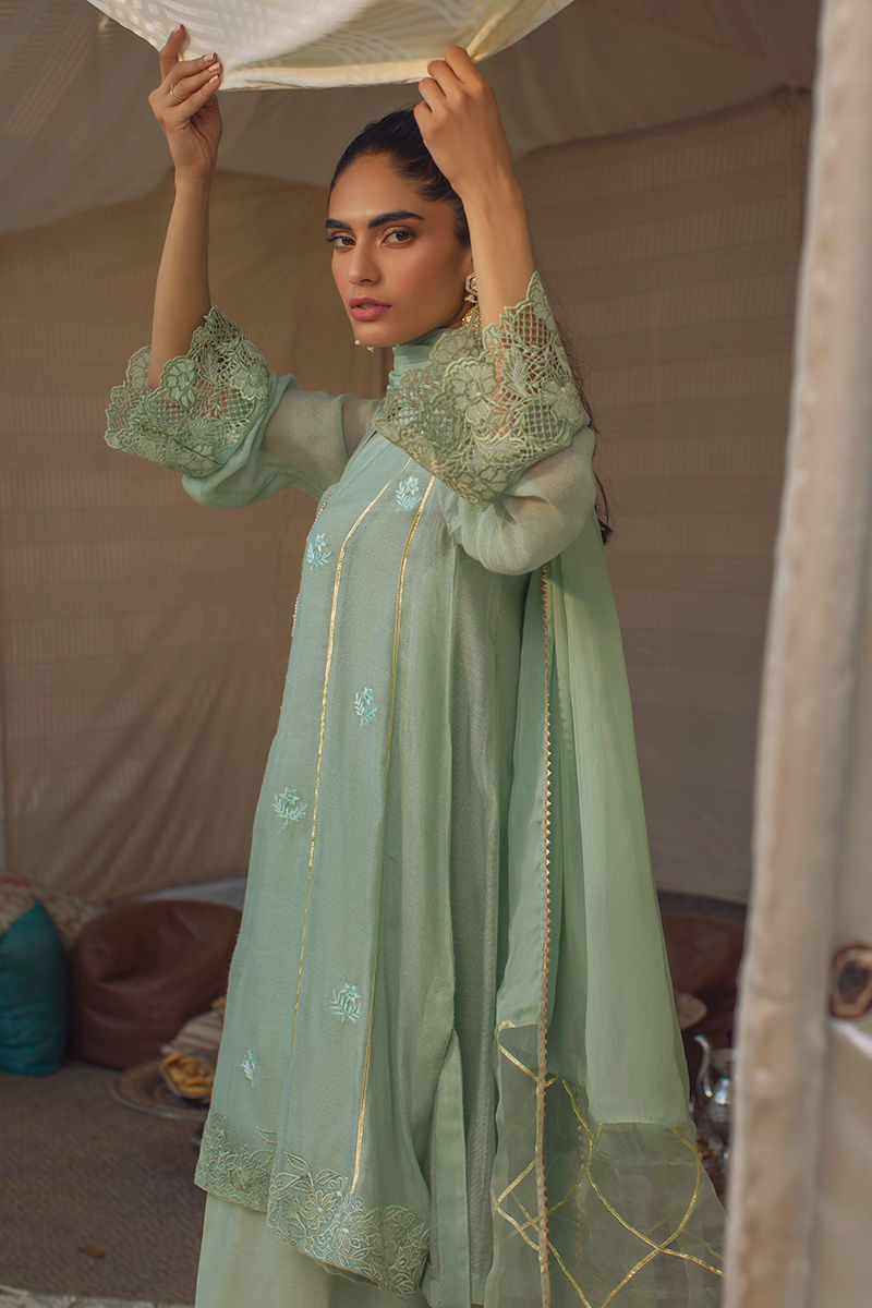 Sage Shirt and Dupatta