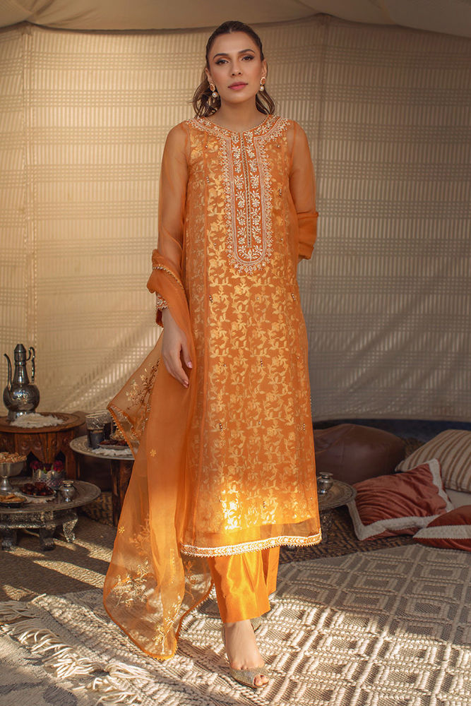 Orange Blossom Shirt and Dupatta
