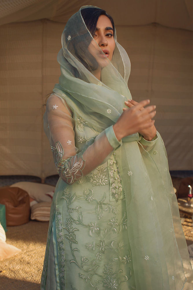 Mint Spring Shirt and Dupatta