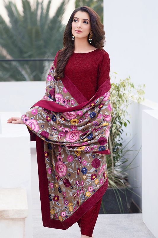 Black Gotta Shawl on Organza Base