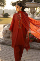 Rust Tribal With Shalwar