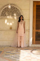 Peach Bloom With Shalwar