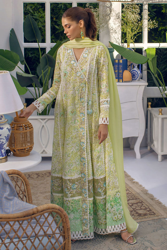 Citronella Swirl with Fine Embroidery | Ansab Jahangir