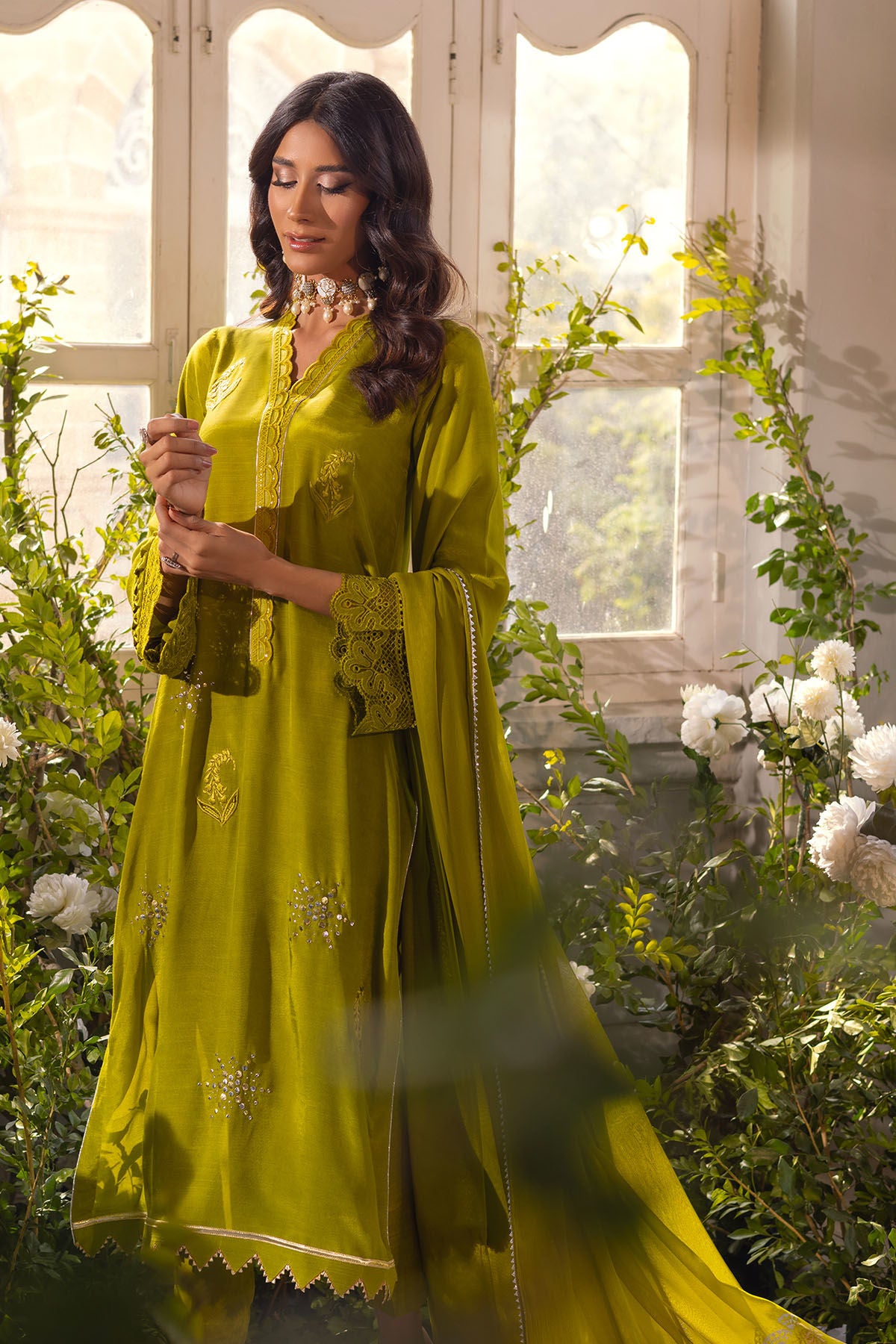 Afsaneh Fern - Shirt and Dupatta