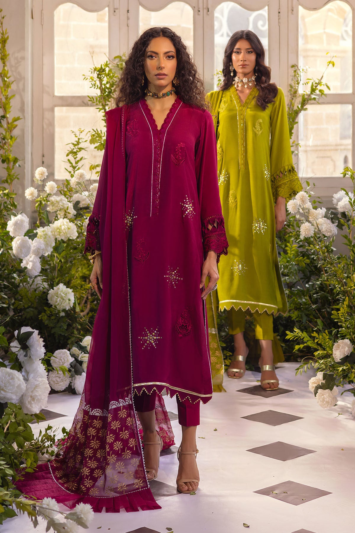 Afsaneh Fern - Shirt and Dupatta