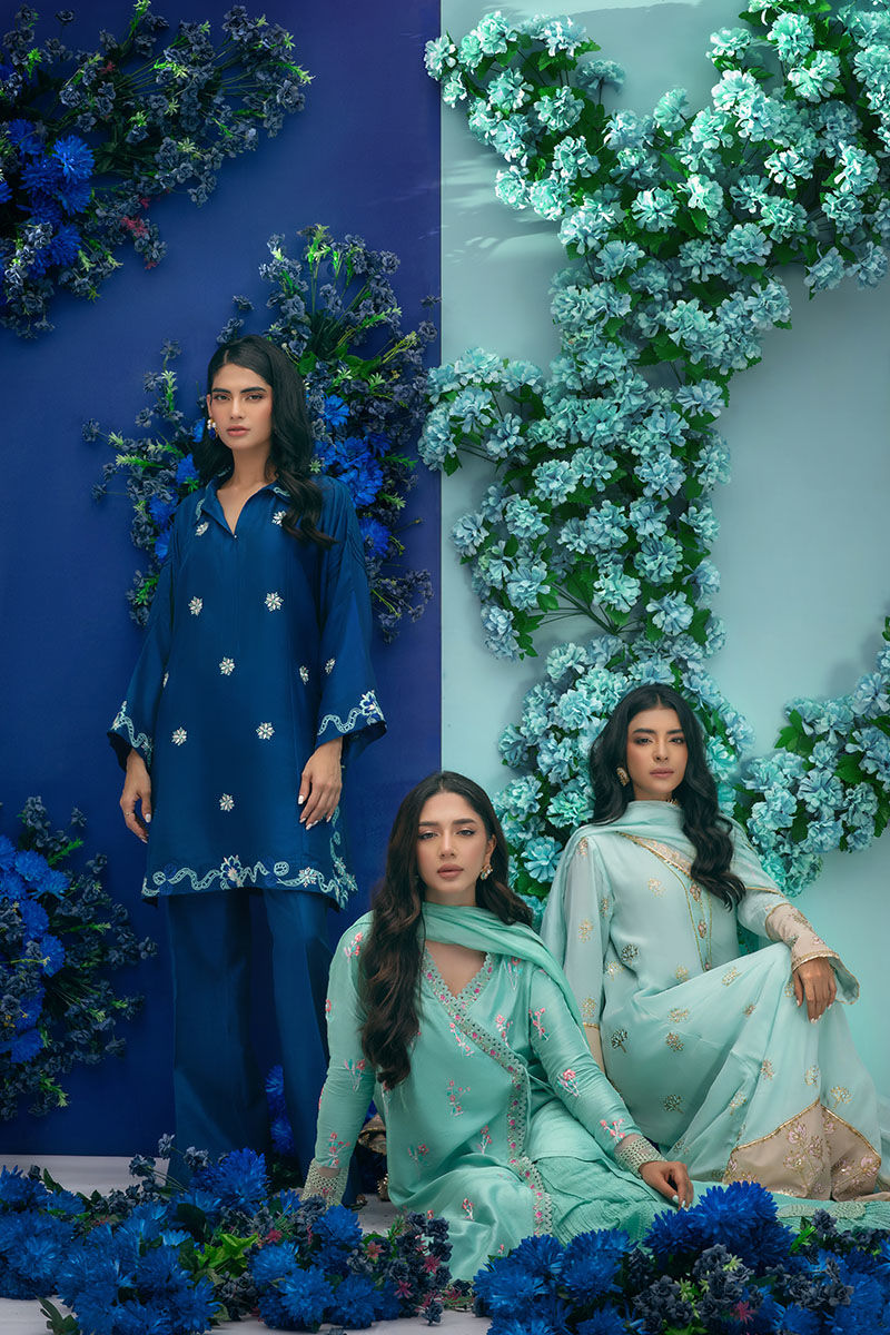 Navy Cascade Shirt and Pants