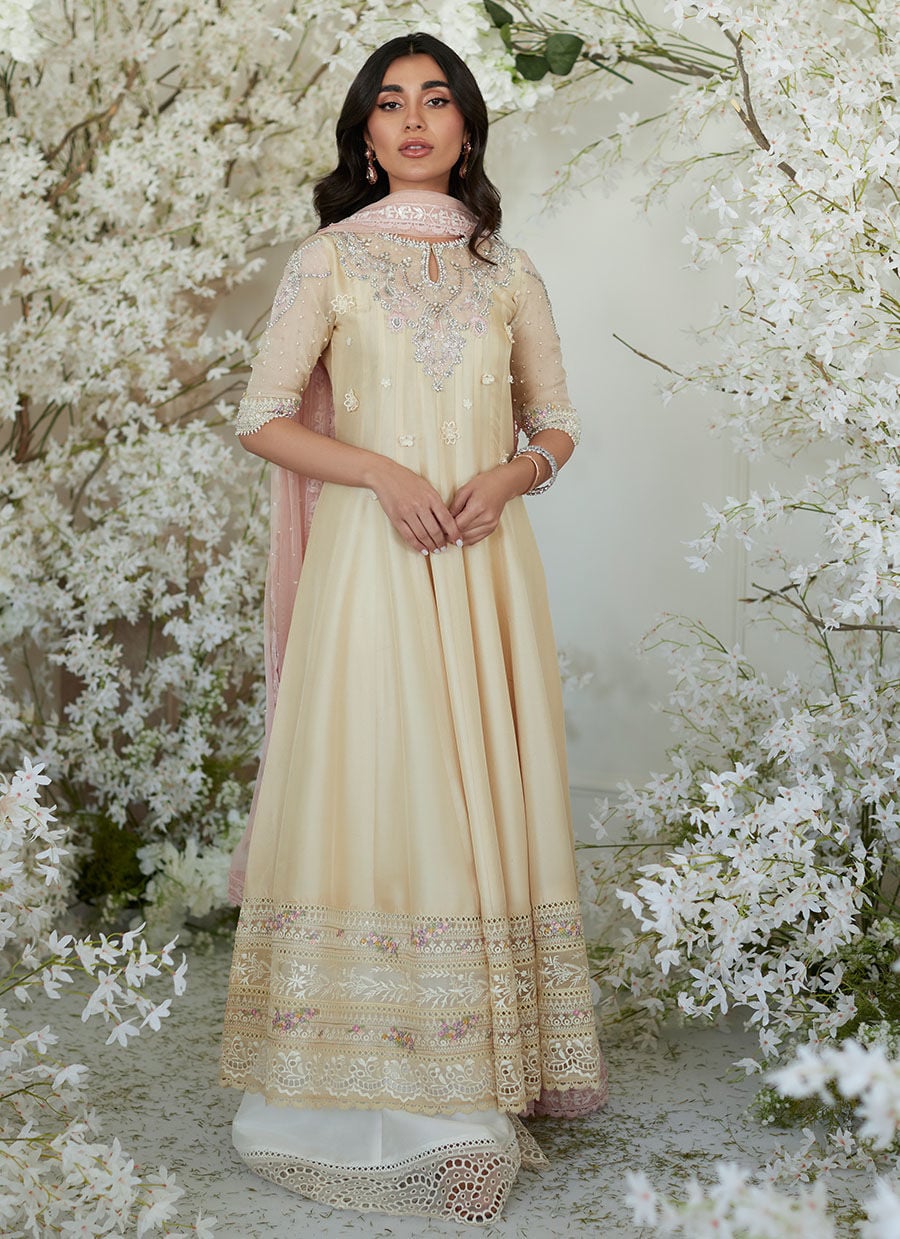 Pomello Lemon Kalidaar And Dupatta