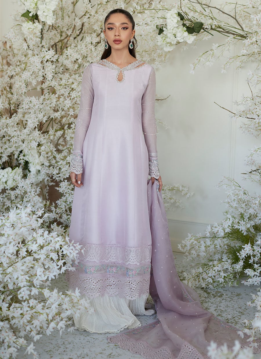Peony Lilac Kalidaar And Dupatta