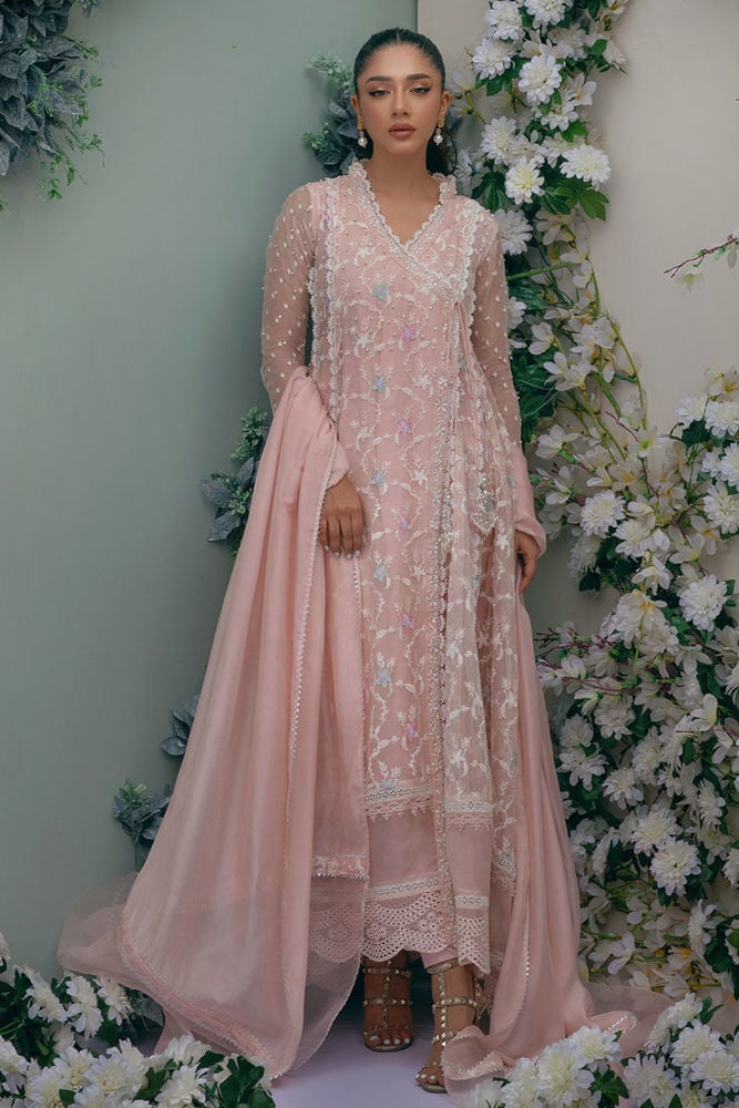 Pink Aura Kalidaar and Dupatta