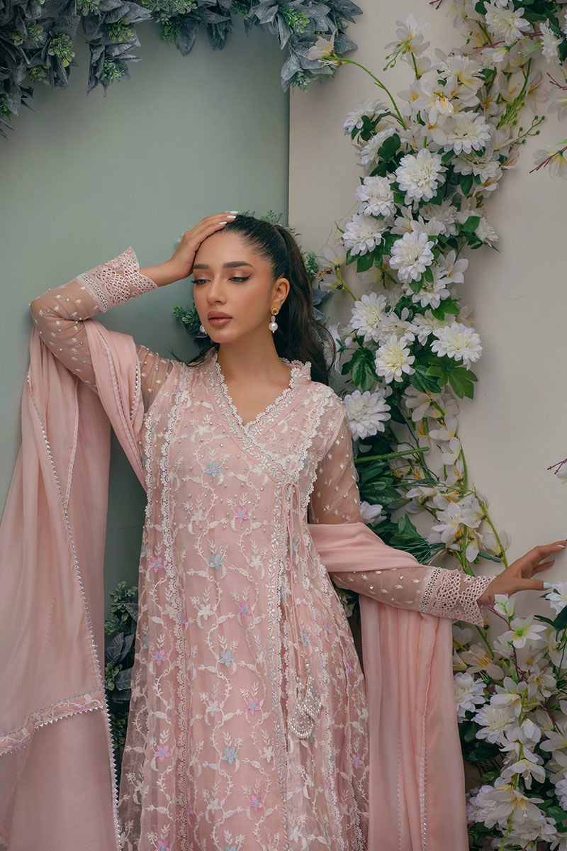 Pink Aura Kalidaar and Dupatta