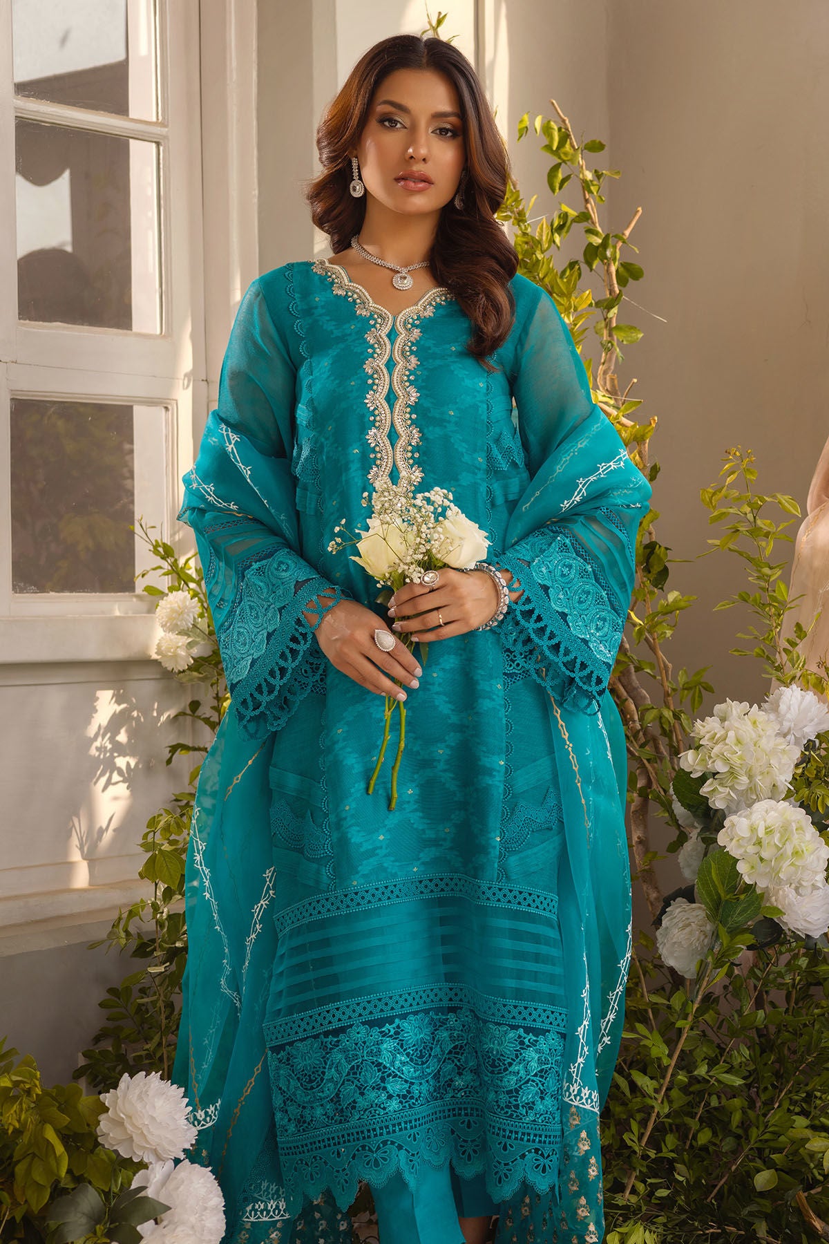 Runa ocean blue - shirt and pants