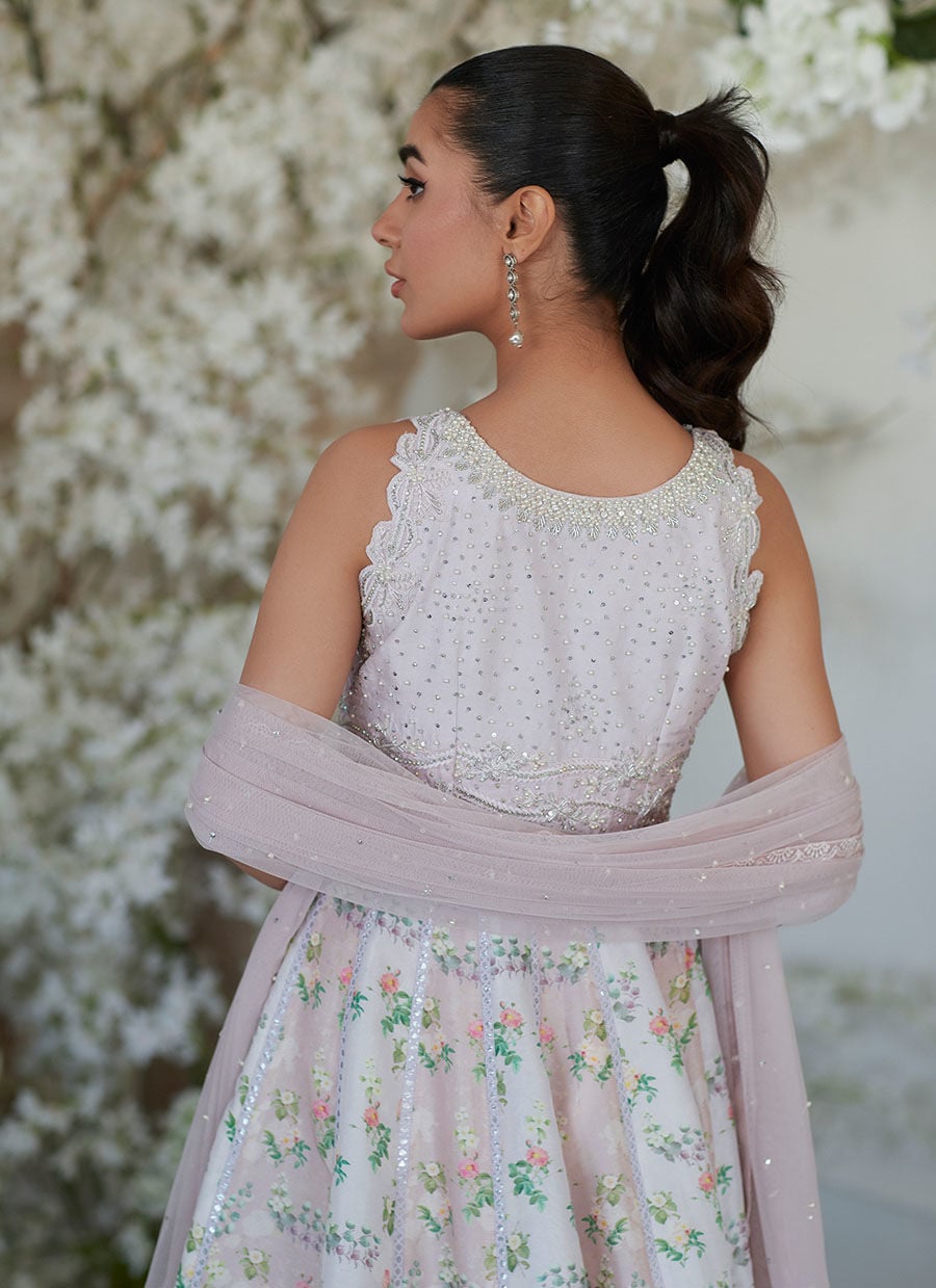 Neenee Pink Kalidaar And Dupatta