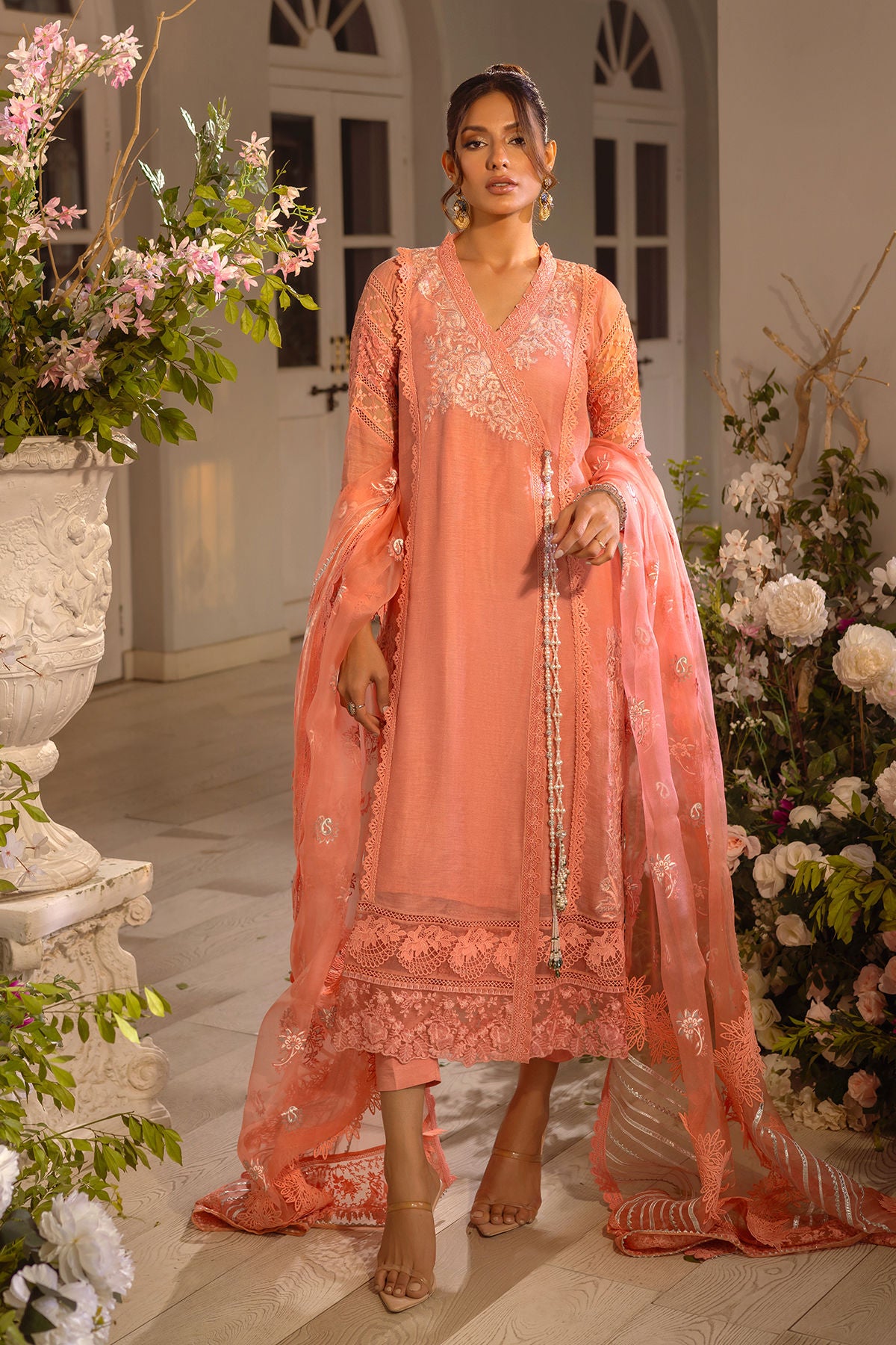 Zemira apricot - shirt and pants