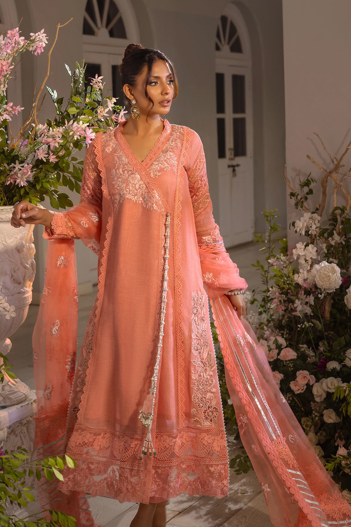 Zemira apricot - shirt and pants