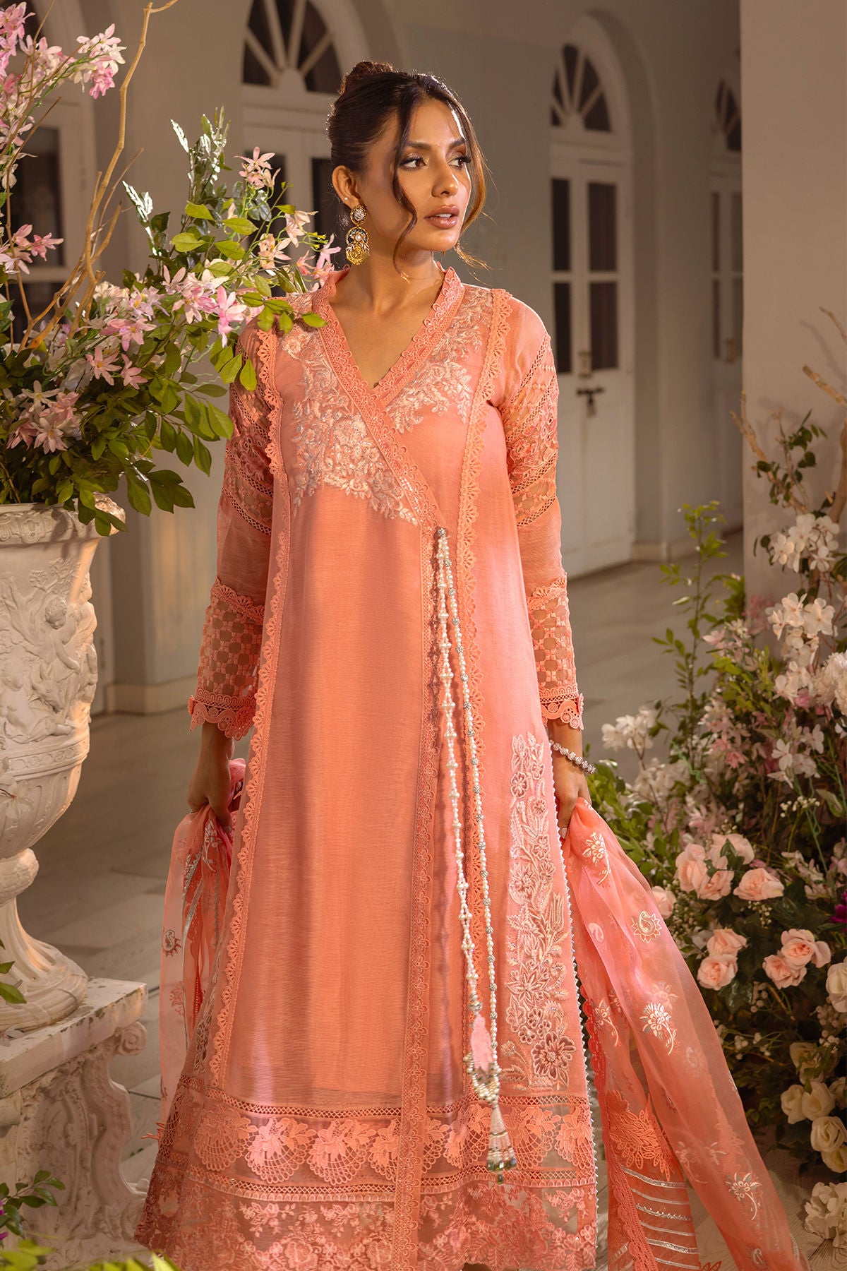 Zemira apricot - shirt and pants