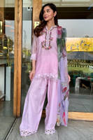 Lilac Bloom With Dupatta And Farshi Shalwar