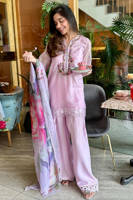 Lilac Bloom With Dupatta And Farshi Shalwar