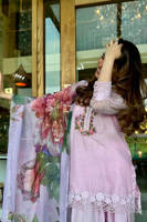 Lilac Bloom With Dupatta And Farshi Shalwar