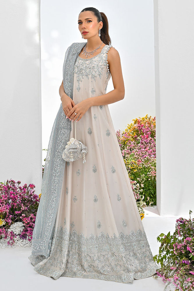 DC-2128 RUST KHADDAR 2PCS EMBROIDERED KURTA WITH TROUSER