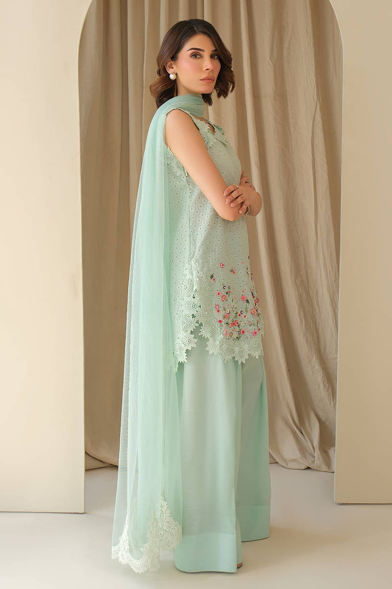 Aqua June with Dupatta and Shalwar