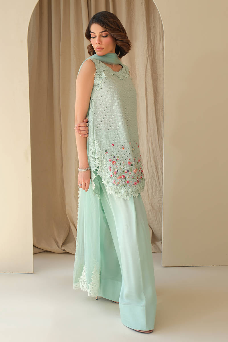 Aqua June with Dupatta and Shalwar