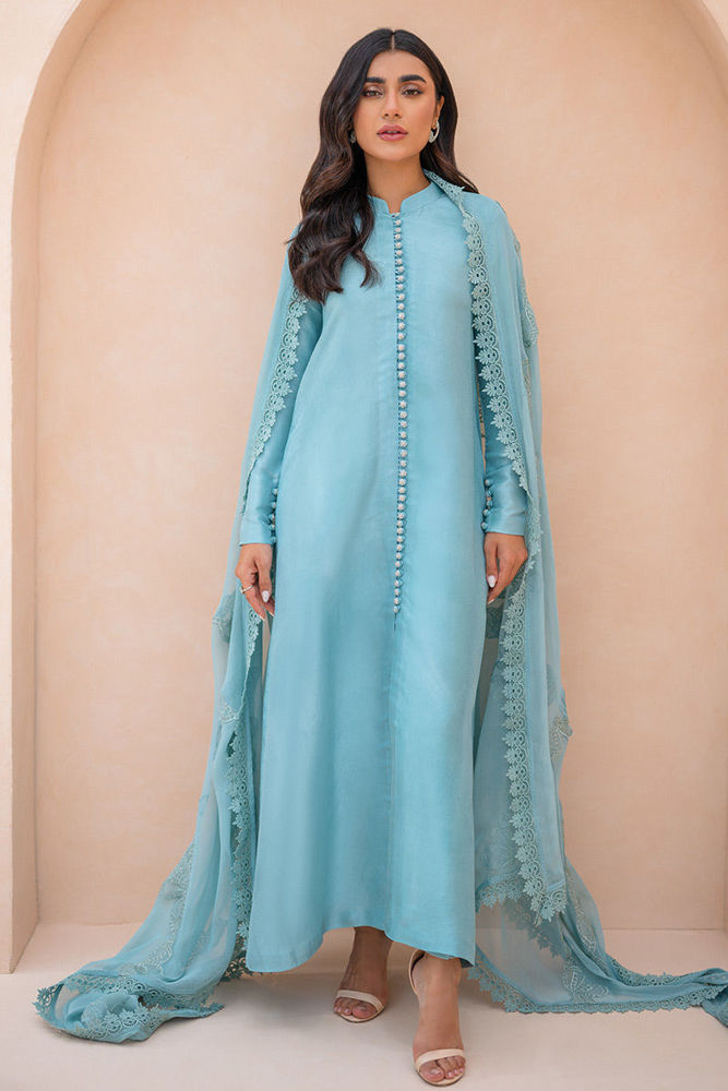DC-2287 NAVY BLUE EMBROIDERED KURTA