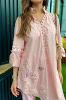 Pink June with Wide Leg Pants