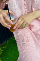 Pink June with Wide Leg Pants