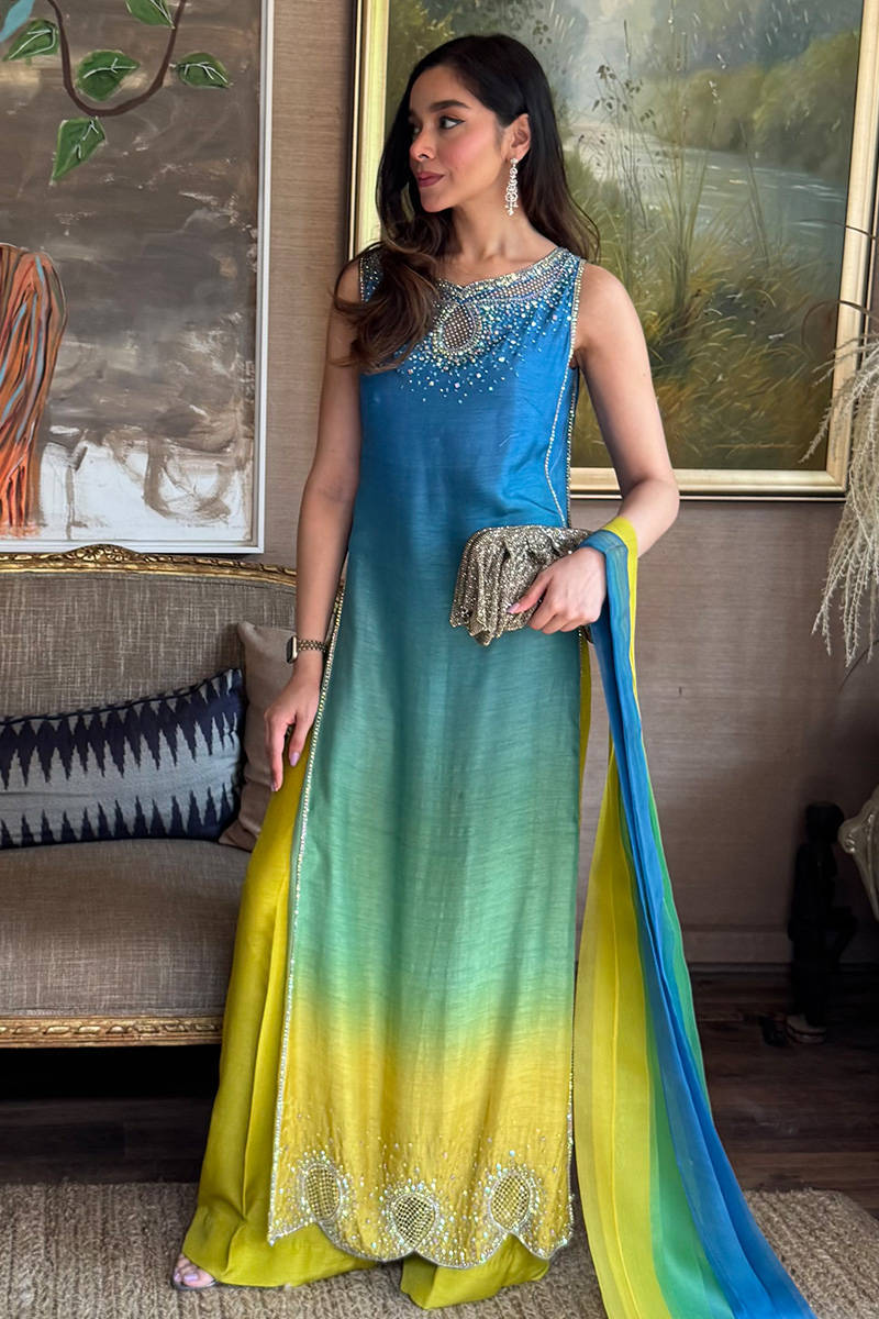 Farida Hasan – Neon Ombre Style