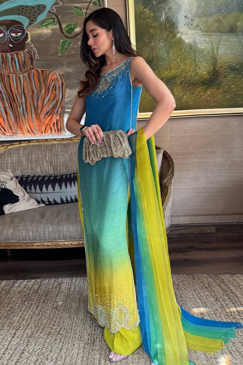 Farida Hasan – Neon Ombre Style