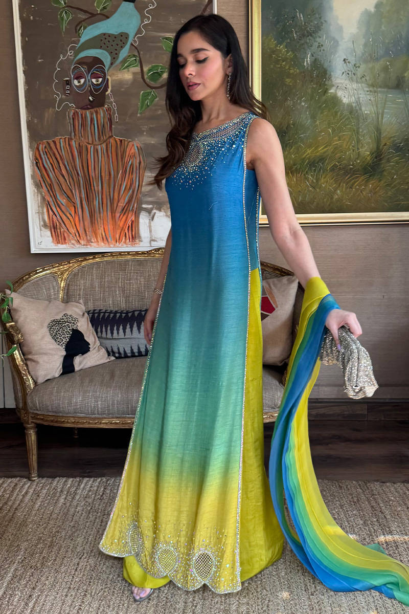 Farida Hasan – Neon Ombre Style
