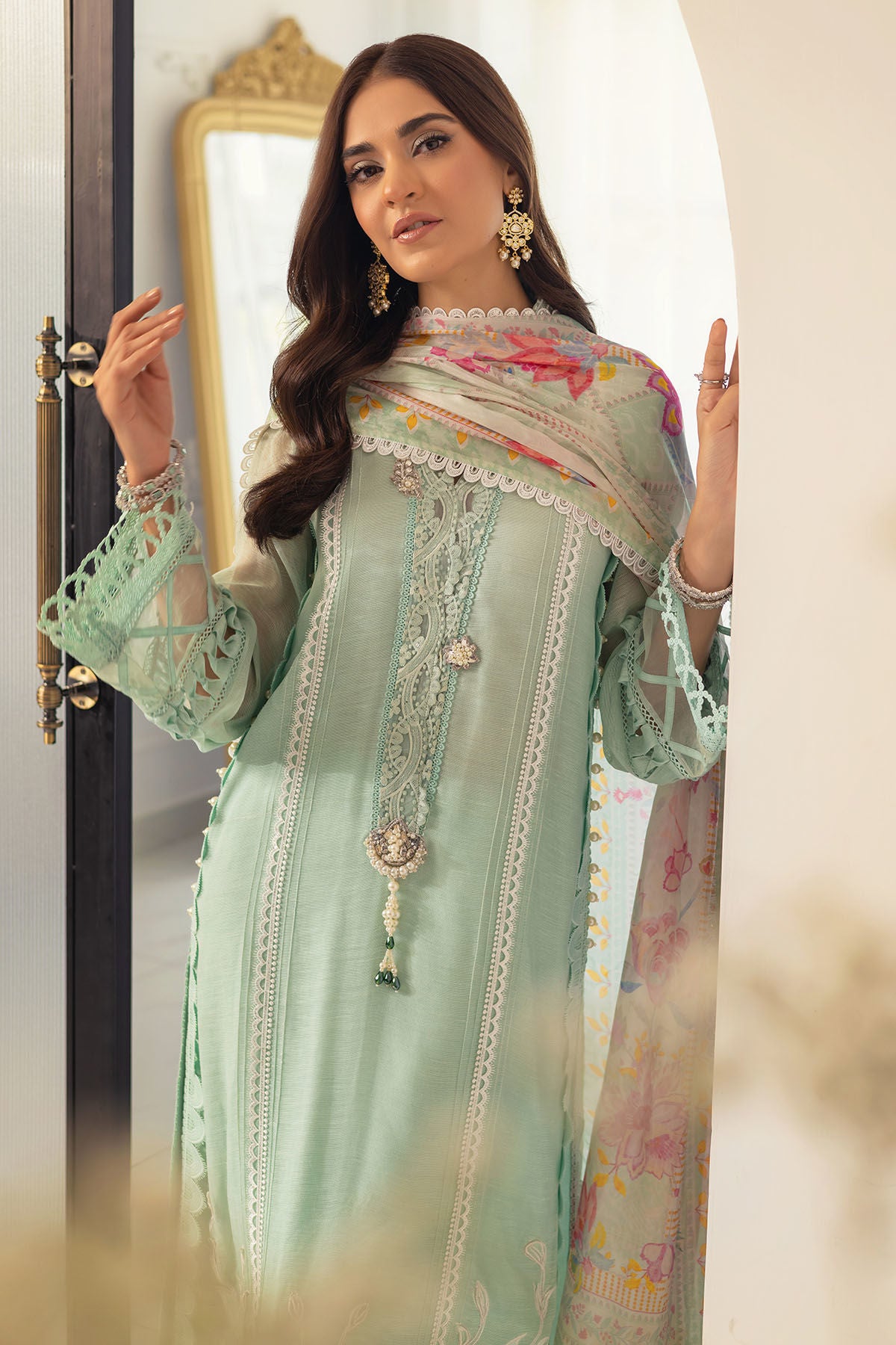 Zikasha - Shirt, Pants and Dupatta