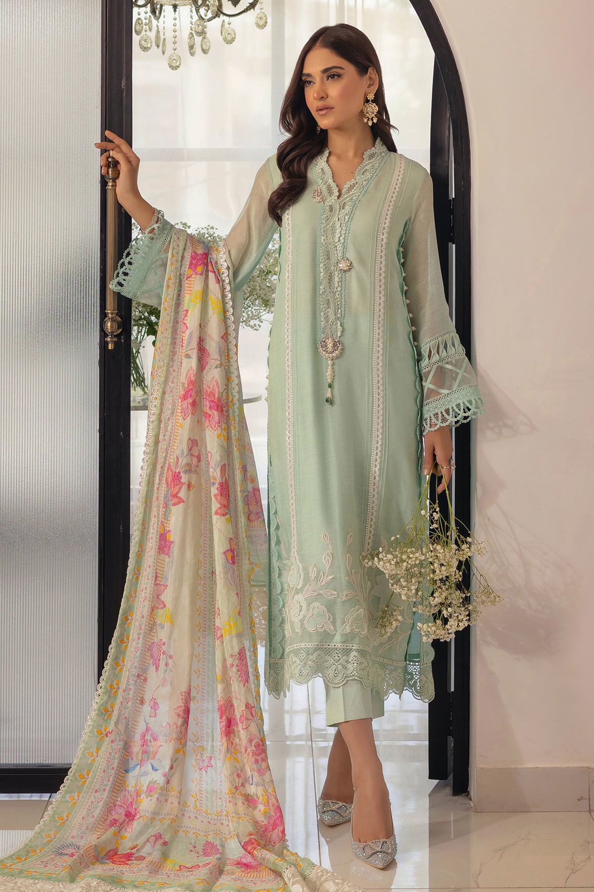 Zikasha - Shirt, Pants and Dupatta