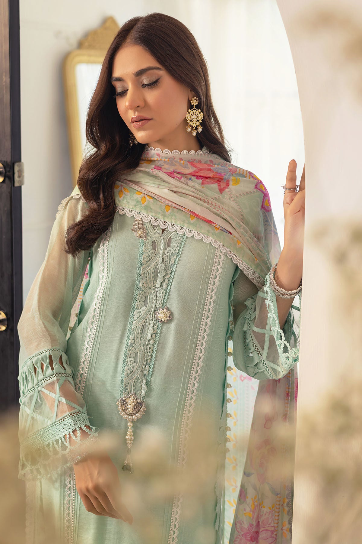 Zikasha - Shirt, Pants and Dupatta