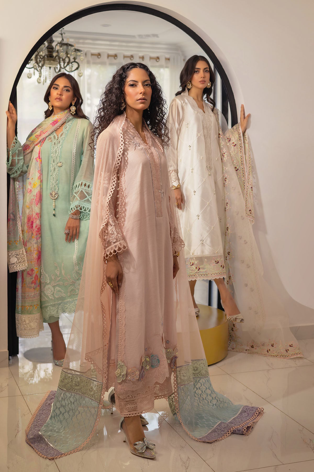 Mirsa Ivory - Shirt and Dupatta